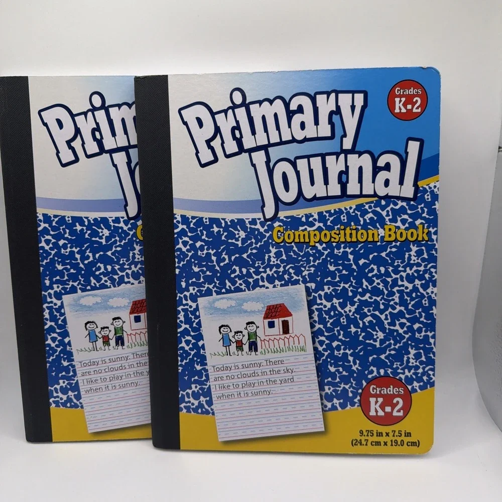 Lot‎ of 2 Primary Journal Composition Books K-2 Picture Story Handwriting Draw